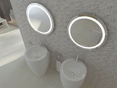 Зеркало для ванной с подсветкой Sfera RING D-60