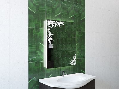 Зеркало для ванной с подсветкой Sfera JUNGLE 60х70 фото 3