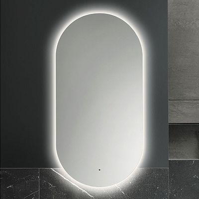 Зеркало BURGBAD 500х1000х25 мм., LED подсветка по периметру, 4250К, с выключателем фото 1