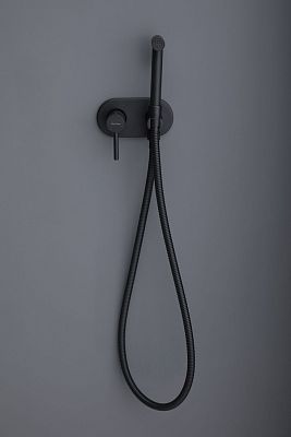 Смеситель с гигиеническим душем Allen Brau Priority 5.31005-31 (с внутренней частью) черный матовый фото 6