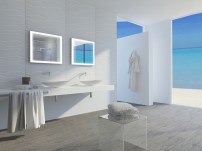Зеркало с подсветкой в ванную Dream 70х65 см фото 3