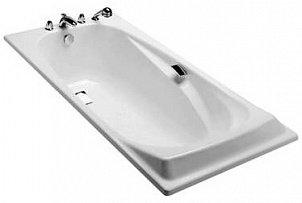 Чугунная ванна Jacob Delafon Repos E2929-00 с отверстиями для ручек фото 2