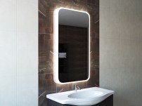 Зеркало для ванной с подсветкой Sfera XL 70х70 фото 3