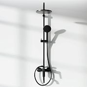 977740300 Jupiter душевая система с ванно-душевым смесителем, черный