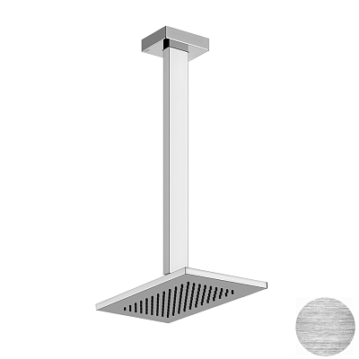 Душевая головка Gessi Rettangolo Shower 20150-707 шлифованный черный металл фото 1