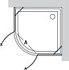 Душевой уголок Vegas Glass AFS 0100 08 05 фото 2