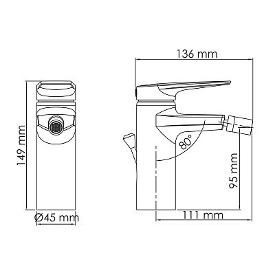 Lopau 3206 Смеситель для биде фото 11