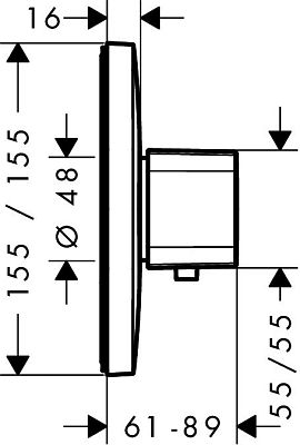 Смеситель Hansgrohe Ecostat Е 15706000 фото 2