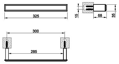 Полотенцедержатель Gessi Eleganza Accessories 46497-706 чёрный металл фото 2