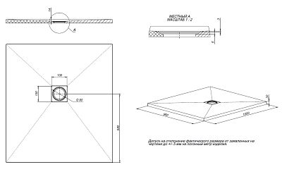 Душевой поддон Allen Brau Priority 100x90 8.31004-PGM платина фото 2