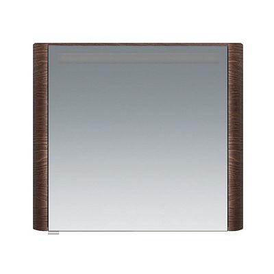 M30MCR0801TF Sensation, зеркало, зеркальный шкаф, правый, 80 см, с подсветкой, табачный дуб, текстур фото 1