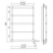 Полотенцесушитель Margaroli Sole 5424705CRNB