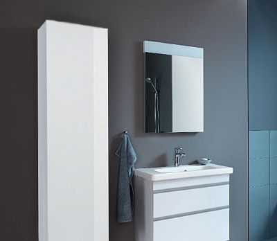 Шкаф-пенал подвесной Duravit DuraStyle DS1228L02222 белый глянцевый фото 3