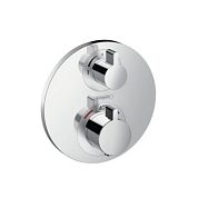 Смеситель с запорным вентилем Hansgrohe Ecostat S 15757000