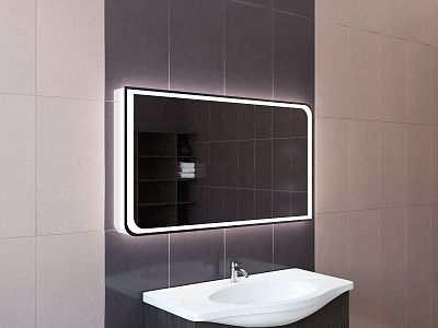 Зеркало для ванной с подсветкой Sfera FUSION 100х70 фото 3