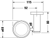 Держатель стакана Duravit D-Code 0099191000 хром фото 4