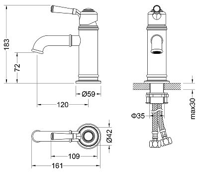 Смеситель для раковины Timo Arisa (5361/00F chrome) фото 2