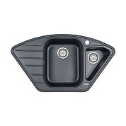 Мойка кварцевая WIESE, PM529050-BLM, черный металлик, 890х490, Paulmark