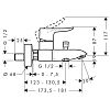 Смеситель Hansgrohe Metris 31480000 фото 2