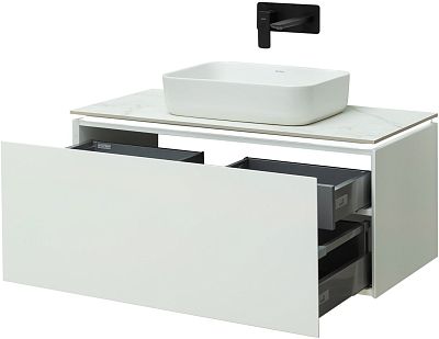 Тумба под раковину Allen Brau Infinity 100 1.21004.WM белый матовый фото 6