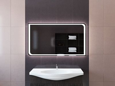 Зеркало для ванной с подсветкой Sfera FUSION 90х70 фото 1