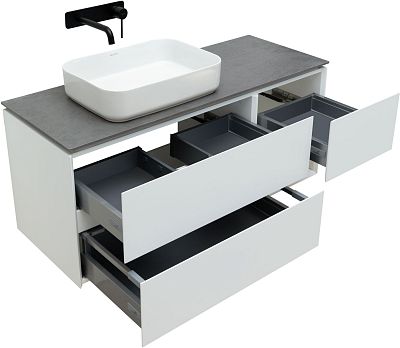 Тумба под раковину Allen Brau Infinity 120 1.21005.WM L белый матовый фото 8