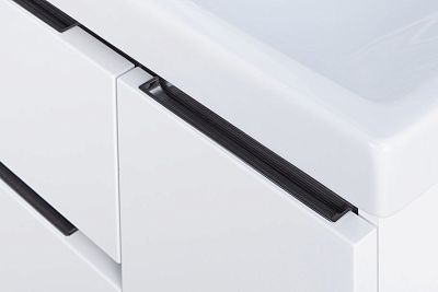 Тумба под раковину Aquaton Рене 80 белый, грецкий орех (1A222201NRC80) фото 6