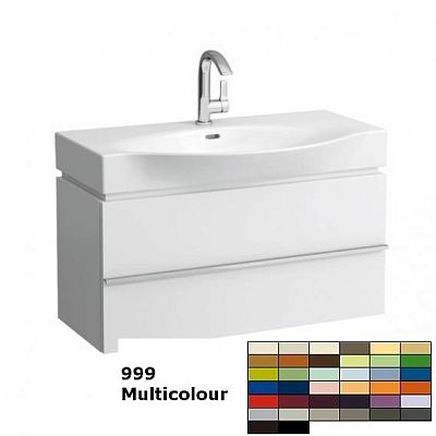 Тумба под раковину Laufen Case for Palace 4.0125.2.075.463.R 89,5 см, 2 ящика, белый матовый, для 8.1170.2, 81270.2 фото 4