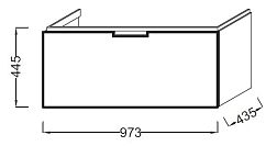 Тумба под раковину Jacob Delafon Reve 100 EB1132-G1C