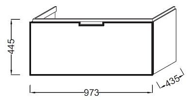 Тумба под раковину Jacob Delafon Reve 100 EB1132-G1C фото 3