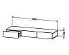 Полка с ящиком Duravit DuraStyle DS827207373 тичинская вишня фото 2