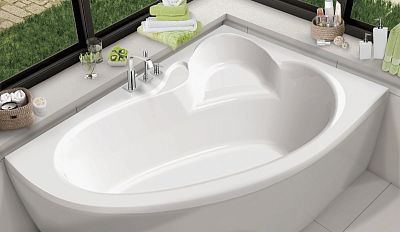 Atlant 160x105 R Асимметричная акриловая ванна C-bath фото 4