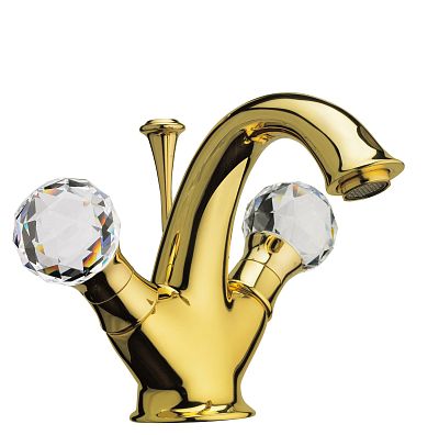 Смеситель для раковины Webert Karenina КА700102 Золото/кристаллы Swarovski фото 1