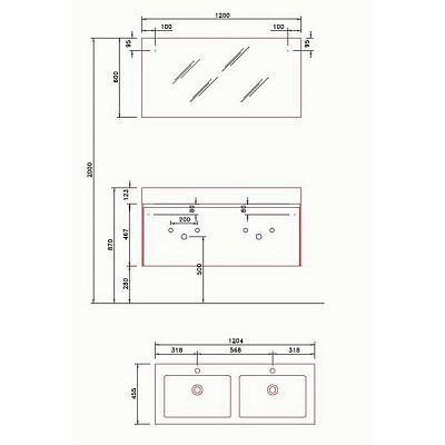 Комплект мебели Novello Light 45 G108 HP3 фото 2