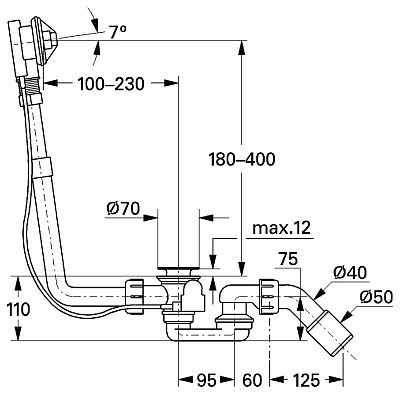 Слив-перелив Grohe Talento 28939000 фото 2