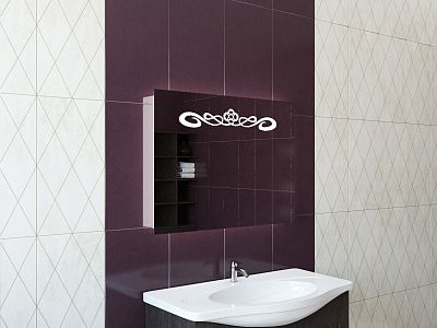 Зеркало для ванной с подсветкой Sfera OLESYA 100х70 фото 3