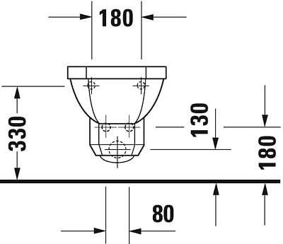 Подвесное биде Duravit 1930 0266100000 белое фото 4
