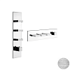 Смеситель Gessi Rettangolo Wellness 43026-707 шлифованный черный металл фото 1