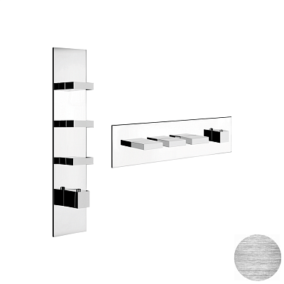 Смеситель Gessi Rettangolo Wellness 43026-707 шлифованный черный металл фото 1