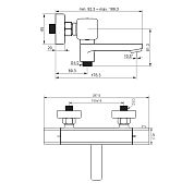533000000 Gala термостатный смеситель для ванны -  душа, хром