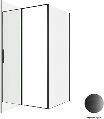 Душевой уголок Allen Brau Priority 120x80 3.31009.BBA + 3.31015.BBA черный браш фото 14
