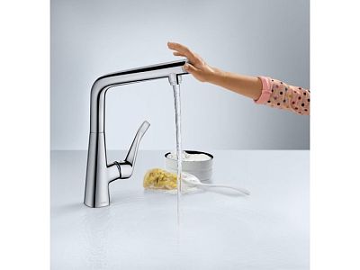 Смеситель для кухни Hansgrohe Metris Select 14847000 Хром фото 6