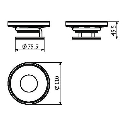 Мыльница керамика настольная круглая (10917A) фото 2