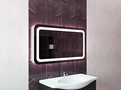 Зеркало для ванной с подсветкой Sfera LORETTA 80х70 фото 3