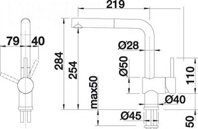 Смеситель Blanco LINUS 518814 фото 2