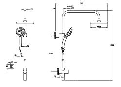 Душевая система Vitra Flo S A49234EXP