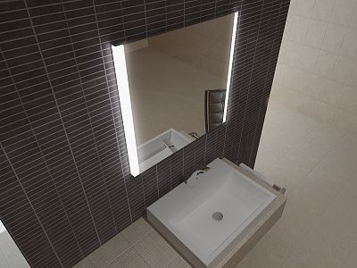 Зеркало для ванной с подсветкой Sfera PULSE 90х75 фото 1