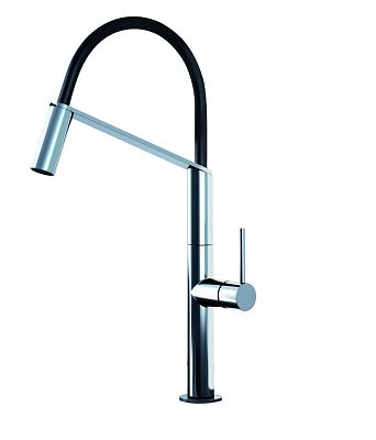 Смеситель для кухни Webert Kitchen Oblique Pro ОВ920602 Хром/черный фото 1