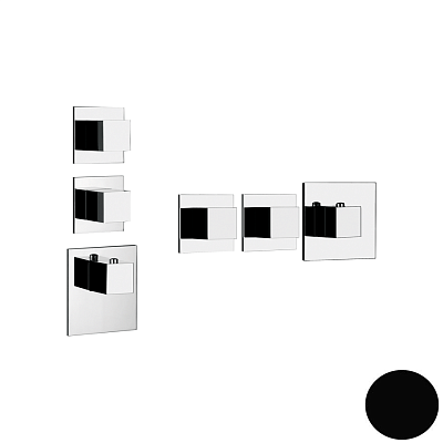 Смеситель Gessi Quadro Wellness 43204-299 черный фото 1