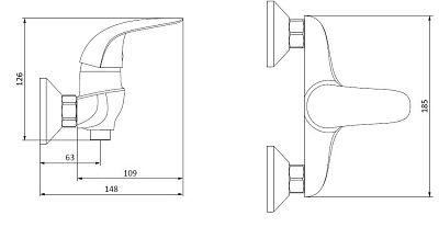 312000000 Palace Bit, смеситель для душа фото 3